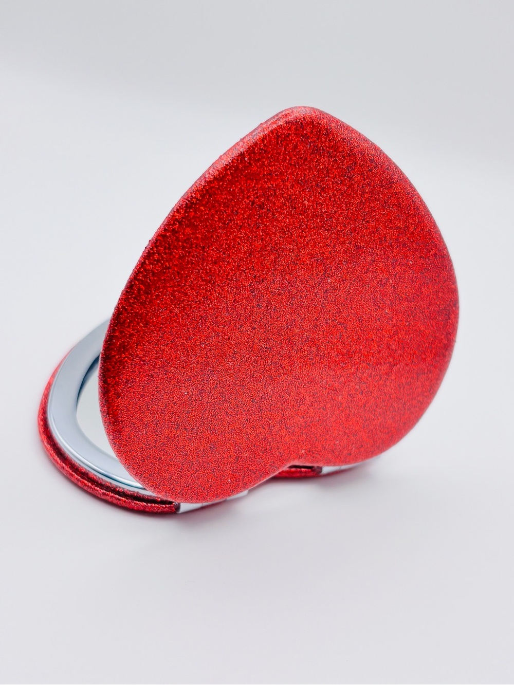 Red Glitter Heart Wireless Headphones